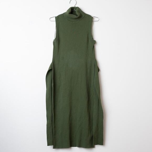 TOCCIN X RTR Green Turtleneck Sweater Dress - Picture 2 of 6